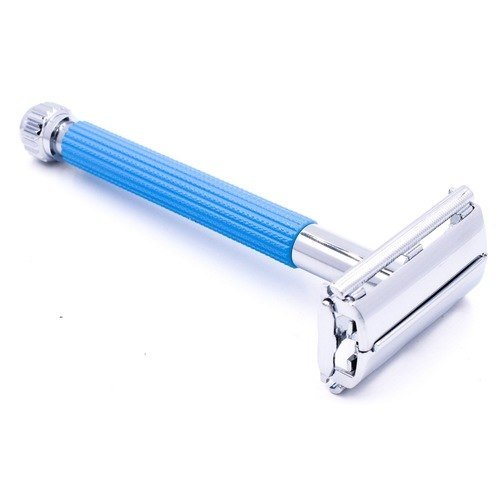 Parker 29L Blue Butterfly Double Edge Safety Razor