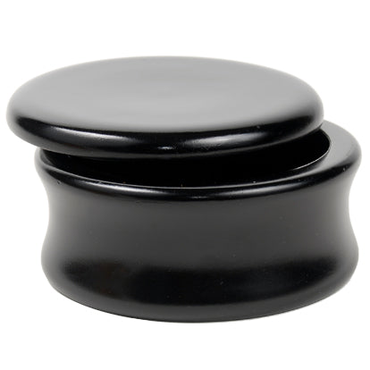 Parker Black Mango Wood Shaving bowl w/ Lid