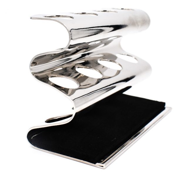 Parker Deluxe Chrome Safety Razor Stand, Holds 4 Razors
