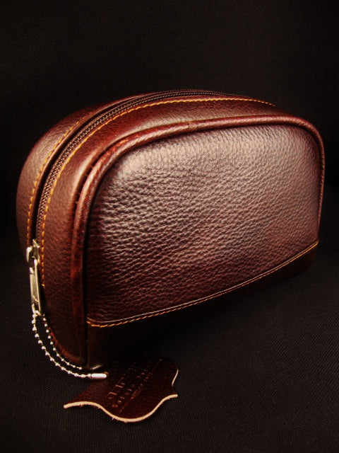 Parker Deluxe Leather Small Toiletry Bag