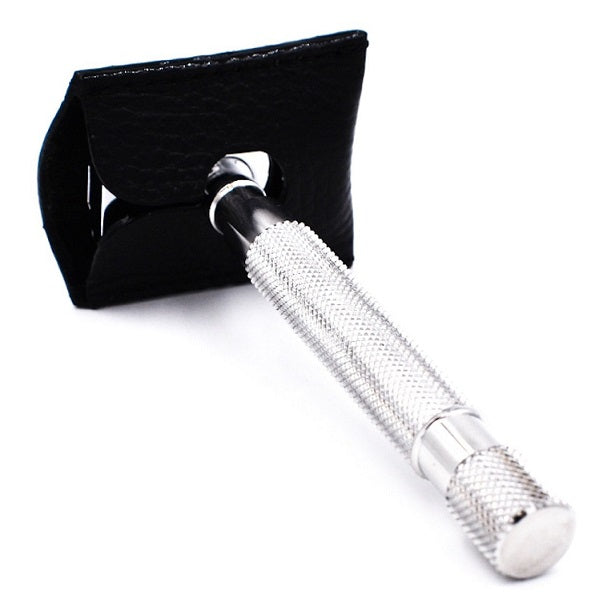 Parker Leather Safety Razor Cover Black