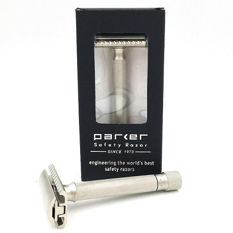 Parker Variant Adjustable Double Edge Safety Razor (Satin Chrome)