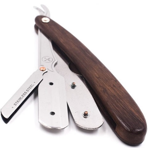 Parker SRDW Sheesham Wood Straight Edge Barber Razor