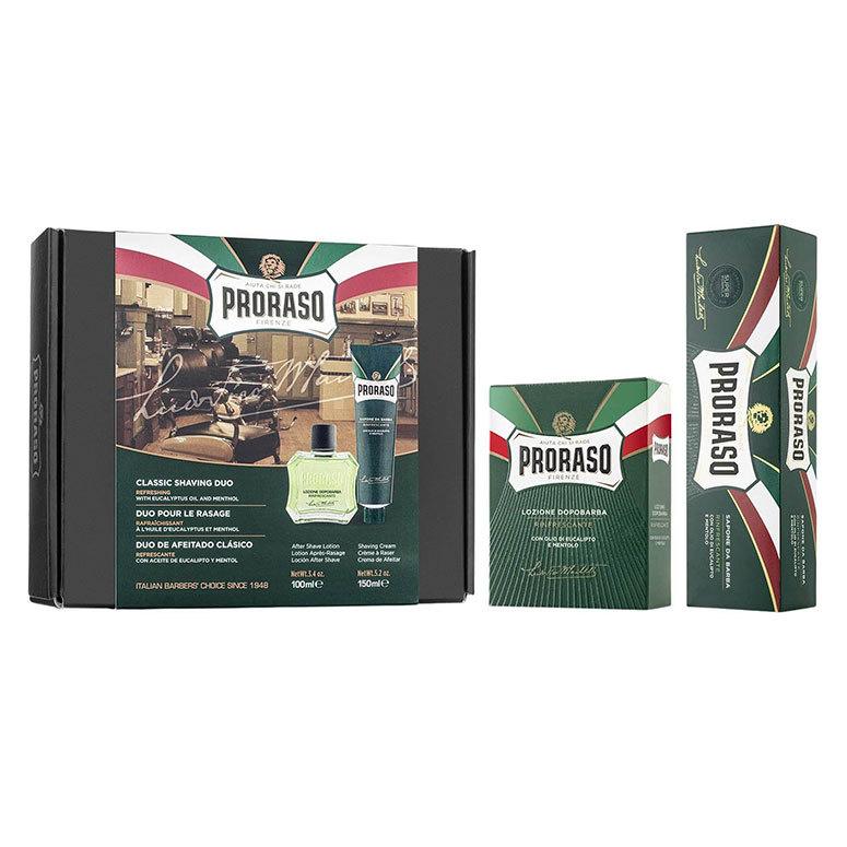 Proraso Gift Set, Duo Pack, Shaving Cream &amp; Aftershave Splash, Refresh