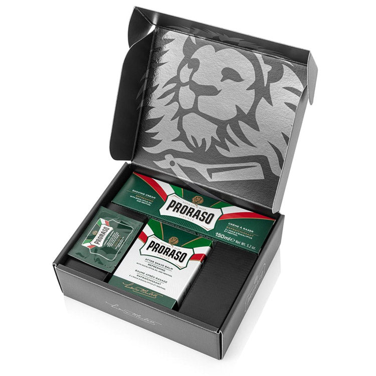 Proraso Gift Set, Duo Pack, Shaving Cream & Aftershave Splash, Refresh