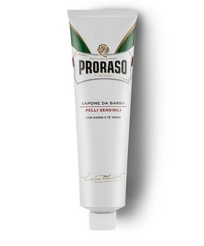 Proraso Shaving Cream in Tube w/ Green Tea &amp; Oatmeal for Sensitive Skin