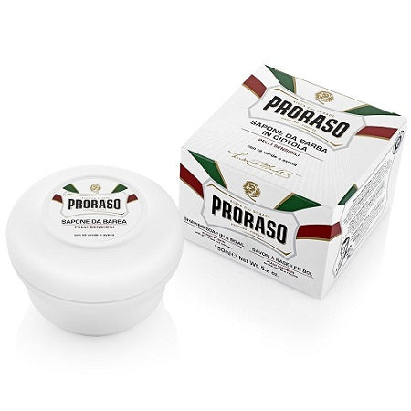 Proraso Green Tea Oatmeal Shaving Soap in Bowl Sensitive Skin