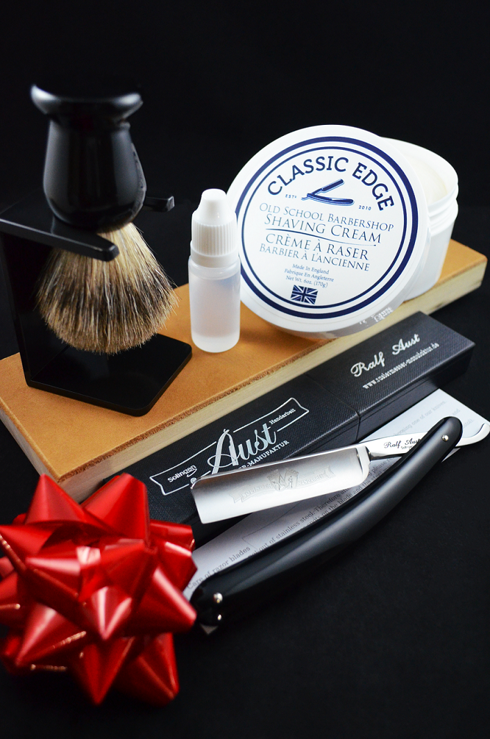 Ralf Aust 5/8 Square Point Straight Razor Set