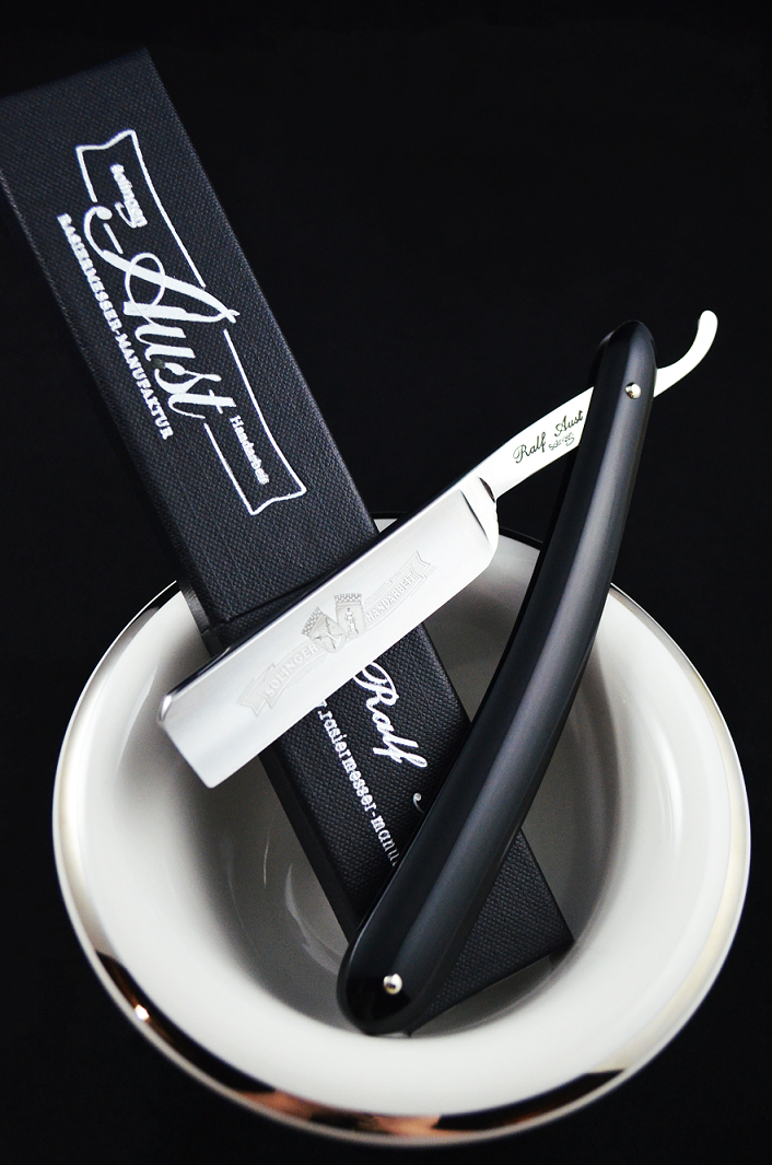Ralf Aust 5/8 Square Point Straight Razor Set