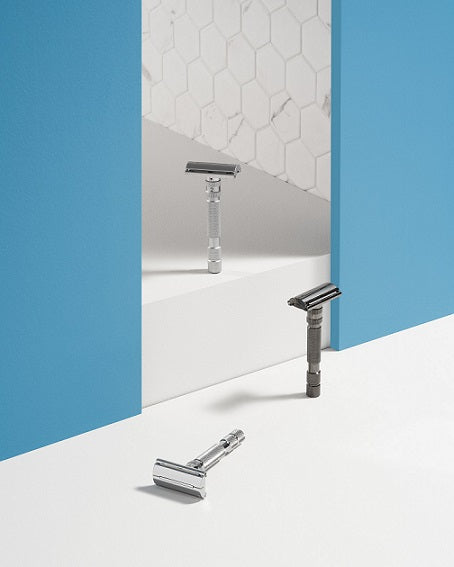 Rockwell Model T2 Adjustable Safety Razor (Brushed Chrome)