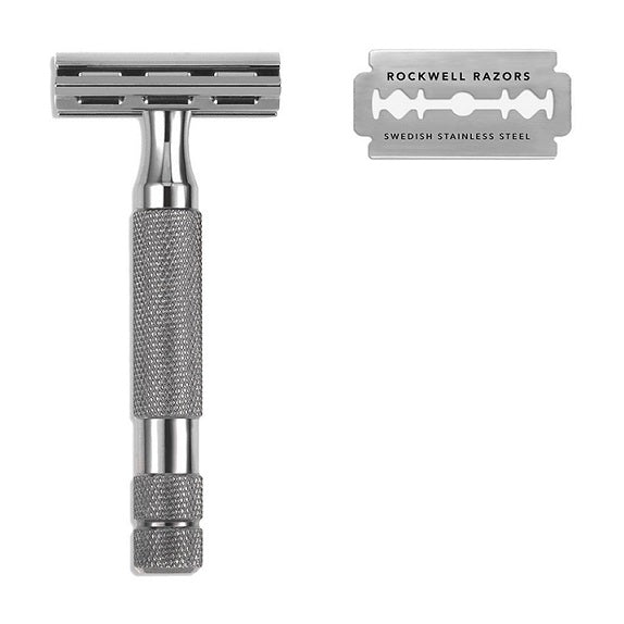 Rockwell 2C Double Edge Safety Razor, Gunmetal