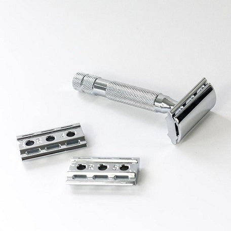 Rockwell 6C Adjustable Safety Razor (White Chrome)
