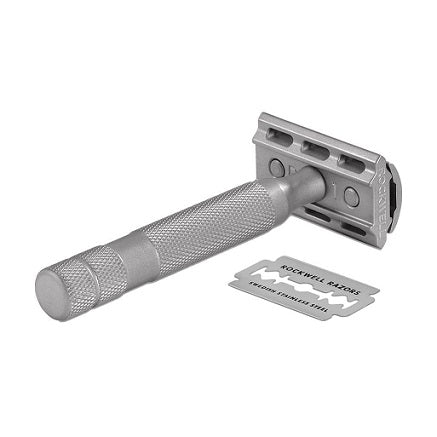 Rockwell 6C Adjustable Safety Razor (White Chrome)