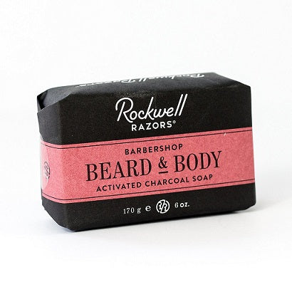 Rockwell Razors Beard and Body Charcoal Soap Barbershop Scent