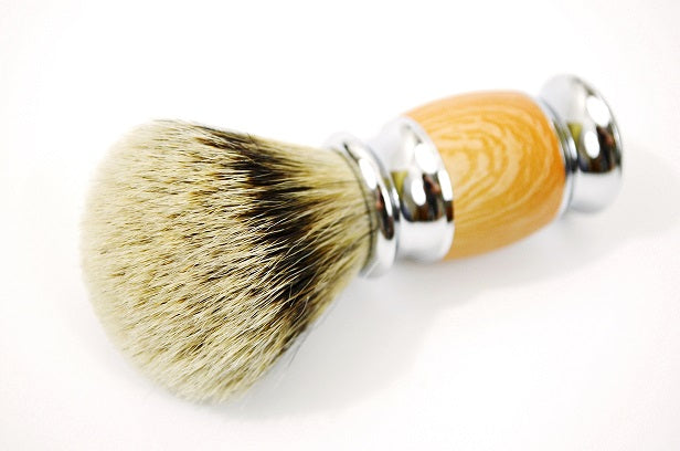 Silvertip Badger Wood Metal Handle Shaving Brush
