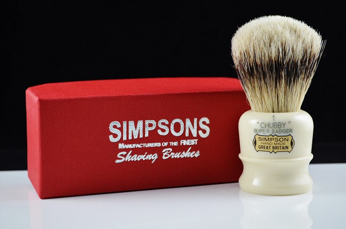 Simpsons Chubby CH1 Super Badger Shaving Brush