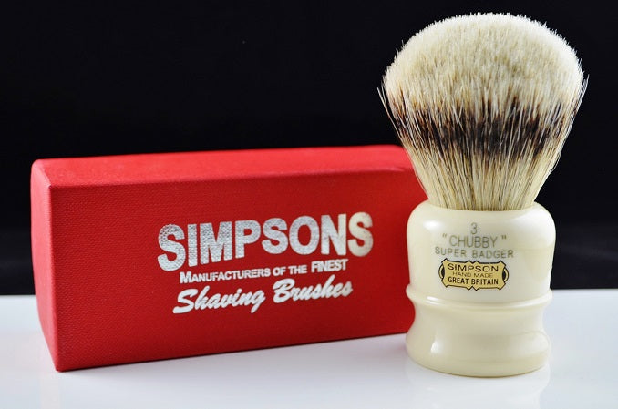Simpsons Chubby CH3 Super Badger Shaving Brush