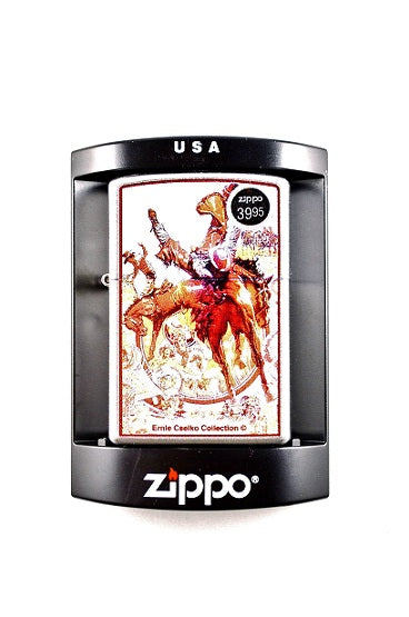Zippo Windproof The Stampede Satin Chrome Lighter | The Classic