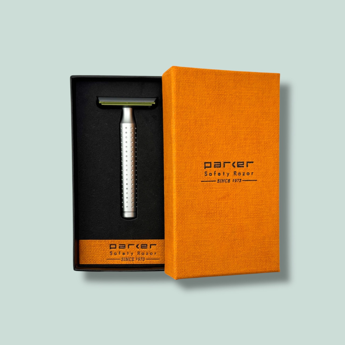 Parker AeroShave Aluminum Safety Razor - Classic Length