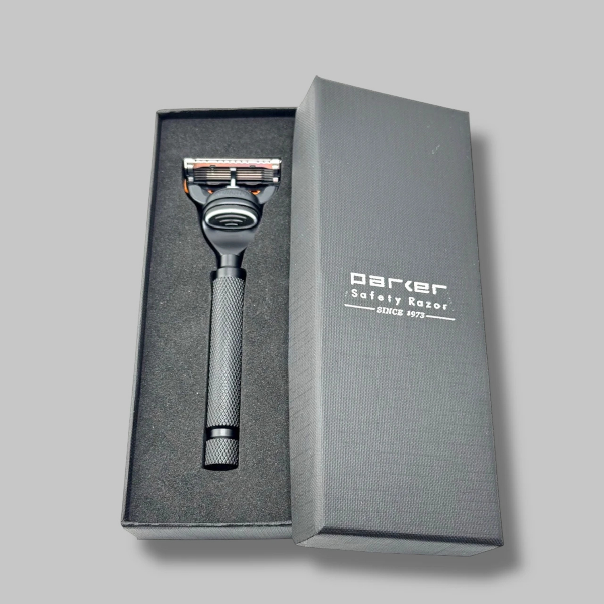 Parker Deluxe Chrome Fusion Compatible Razor - Black