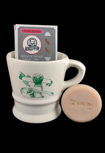 Colonel Conk “A” Shave Mug with Shaving Soap