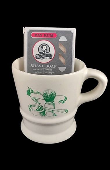 Colonel Conk “A” Shave Mug with Shaving Soap