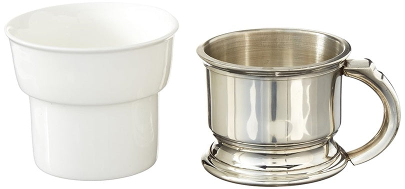 Colonel Conk Shaving Mug with Pewter Caddy, Comes with 2 oz Shave Soap