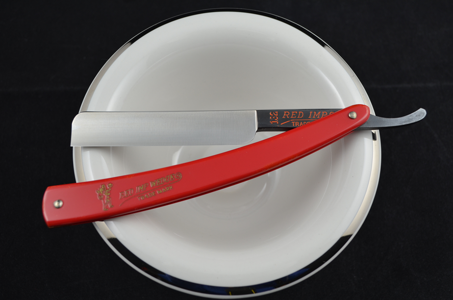 NOS RED IMP #132 Straight Razor by Case & Sons