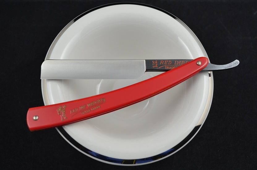 NOS RED IMP #132 Straight Razor by Case & Sons