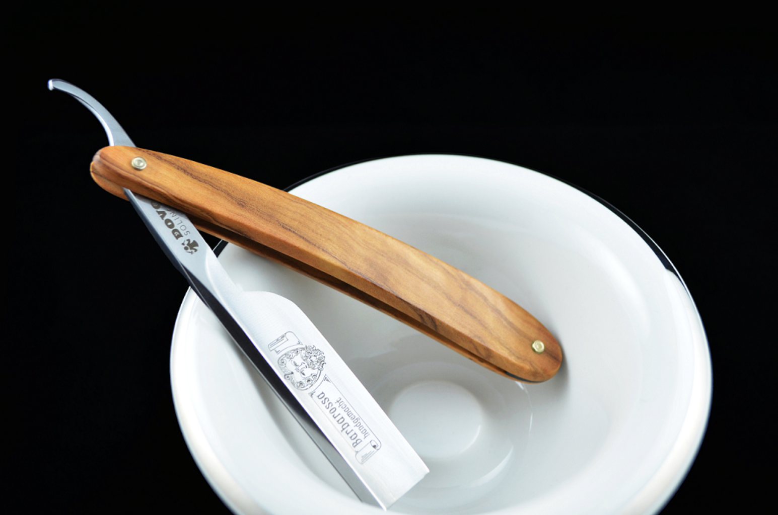Dovo Barbarossa 5/8 Short Blade Olivewood Straight Razor - Square Poin
