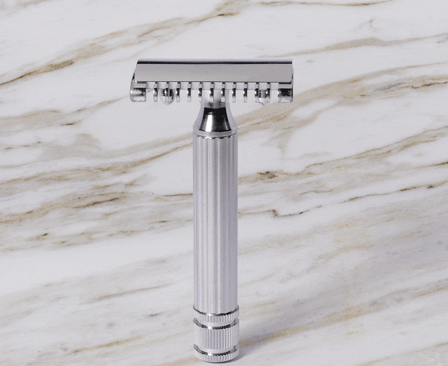 Fatip L'lbrido Grande Chrome Classic Safety Razor, Hybrid Comb