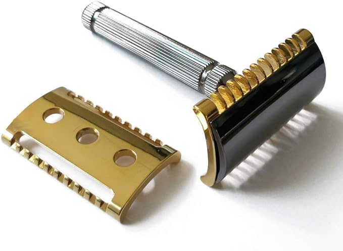 Fatip Piccolo Special Edition Safety Razor, Open and Closed Comb