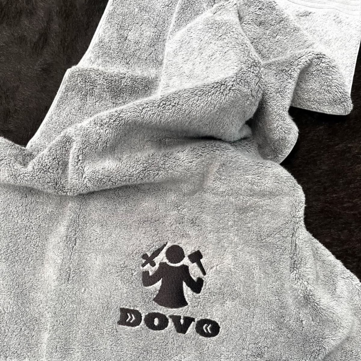 DOVO Grey Logo Towel