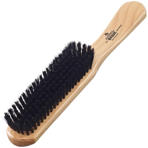 Kent K-CG1 Clothes Brush (Cherrywood Handle/Pure Black Bristle)