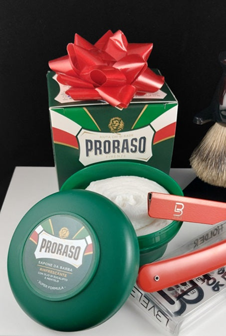 Level 3 Barber Razor Gift Set, Red - The Classic Edge Shaving Store