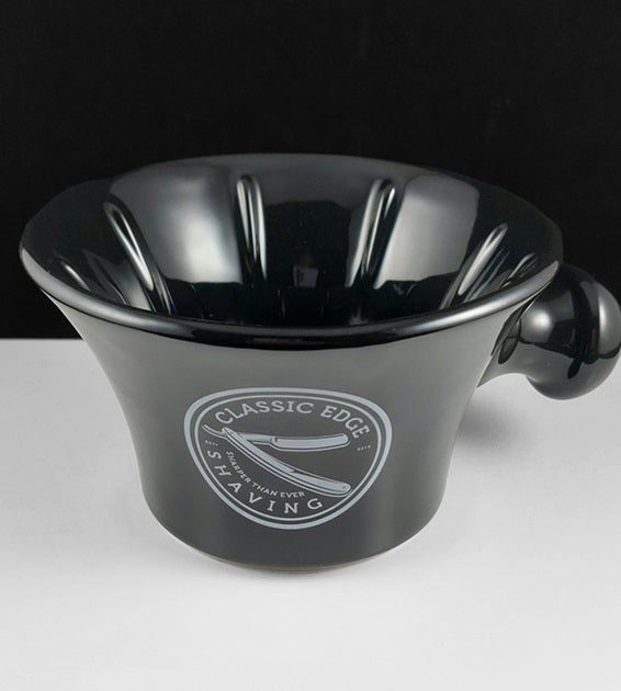 Ultra Apothecary Black Shaving Mug Made in England