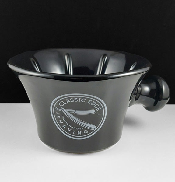 Ultra Apothecary Black Shaving Mug Made in England