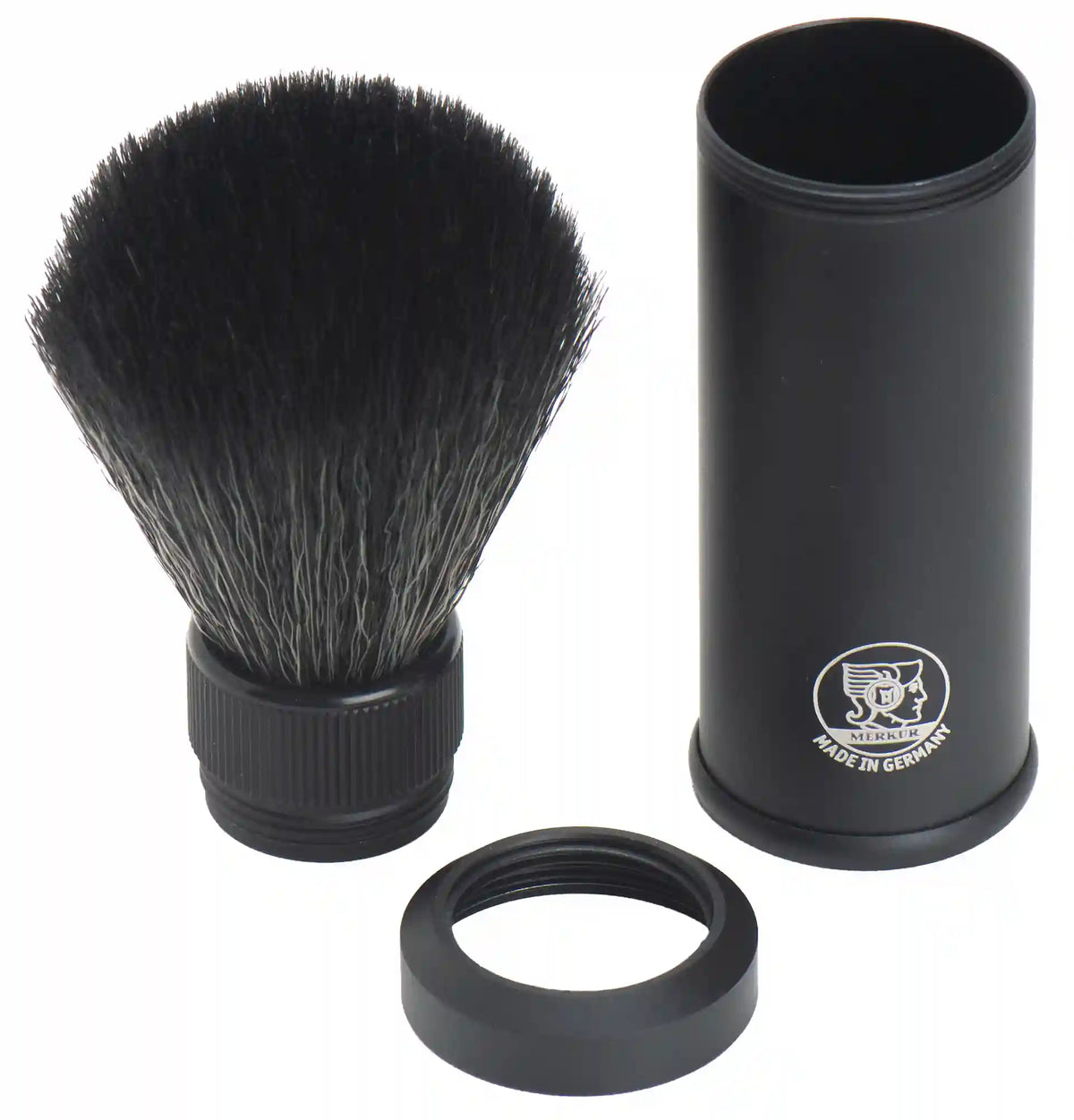 MERKUR Shaving Brush Travel 1300 Aluminum