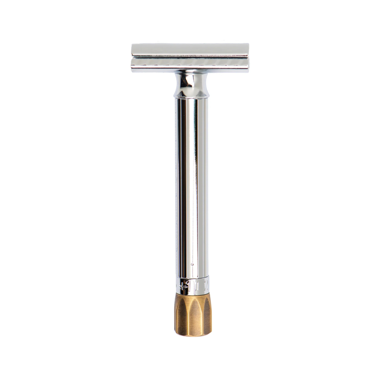 Merkur 510 Progress Adjustable Safety Razor With Antique Brass Metal Knob