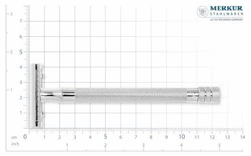Merkur 24C Extra Long Double Edge Safety Razor 10 Blades, Unisex