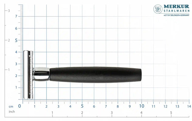Merkur 49C Double Edge Safety Razor, Ebony Handle
