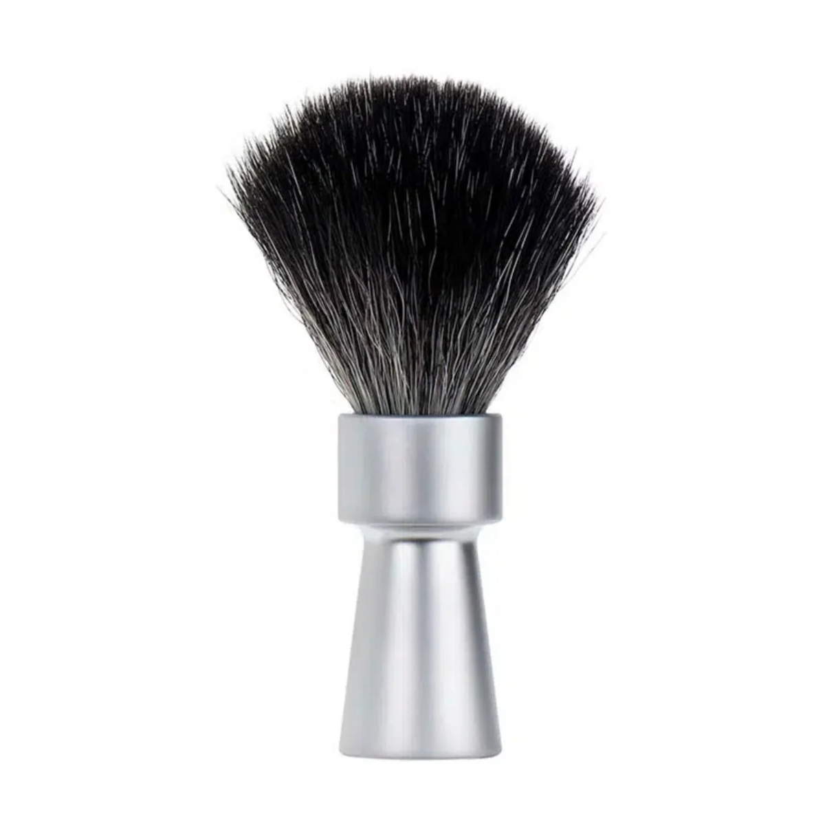 Merkur Shaving Brush 1100 with Vegan Synthetic Hair in Matt Chrome