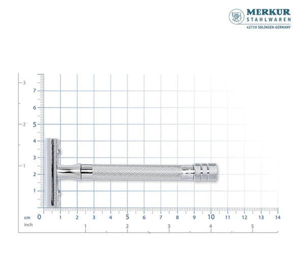 Merkur 5005 Travel Shaving Set with Merkur 23C, Leather Case and 10 Blades