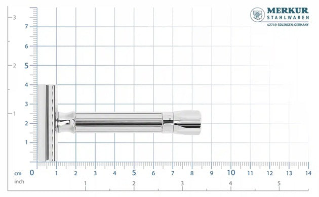 Merkur 500 Progress Adjustable Double Edge Safety Razor, Bright Chrome
