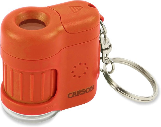 MicroMini 20x Pocket Microscope UV & LED Flashlight Orange