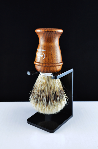 Omega 50/50 Silvertip Badger and Bristle Ashwood Handle Shaving Brush