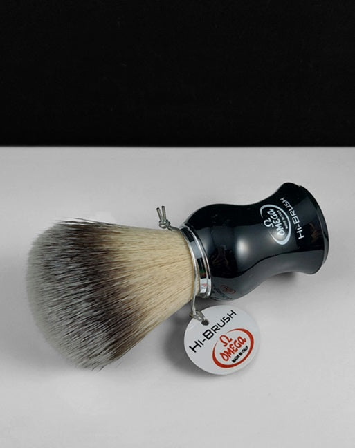 Omega HI-BRUSH Synthetic Fibre Shaving Brush