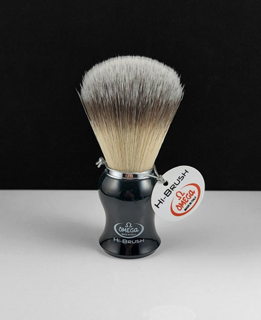 Omega HI-BRUSH Synthetic Fibre Shaving Brush