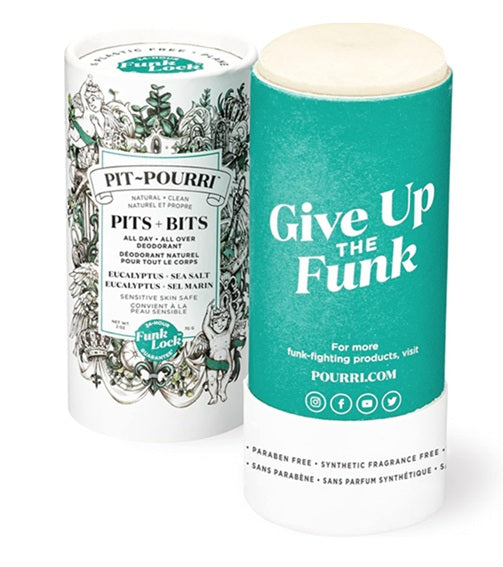 PIT-POURRI Pits + Bits Natural Full Body Deodorant, Eucalyptus Sea Salt