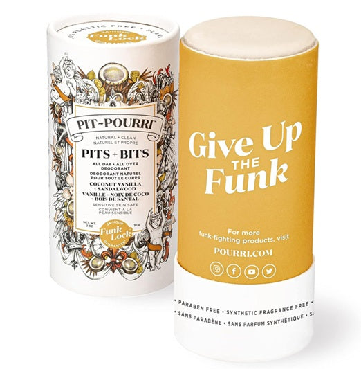 PIT-POURRI Pits + Bits Natural Full Body Deodorant, Coconut, Vanilla &amp; Sandalwood